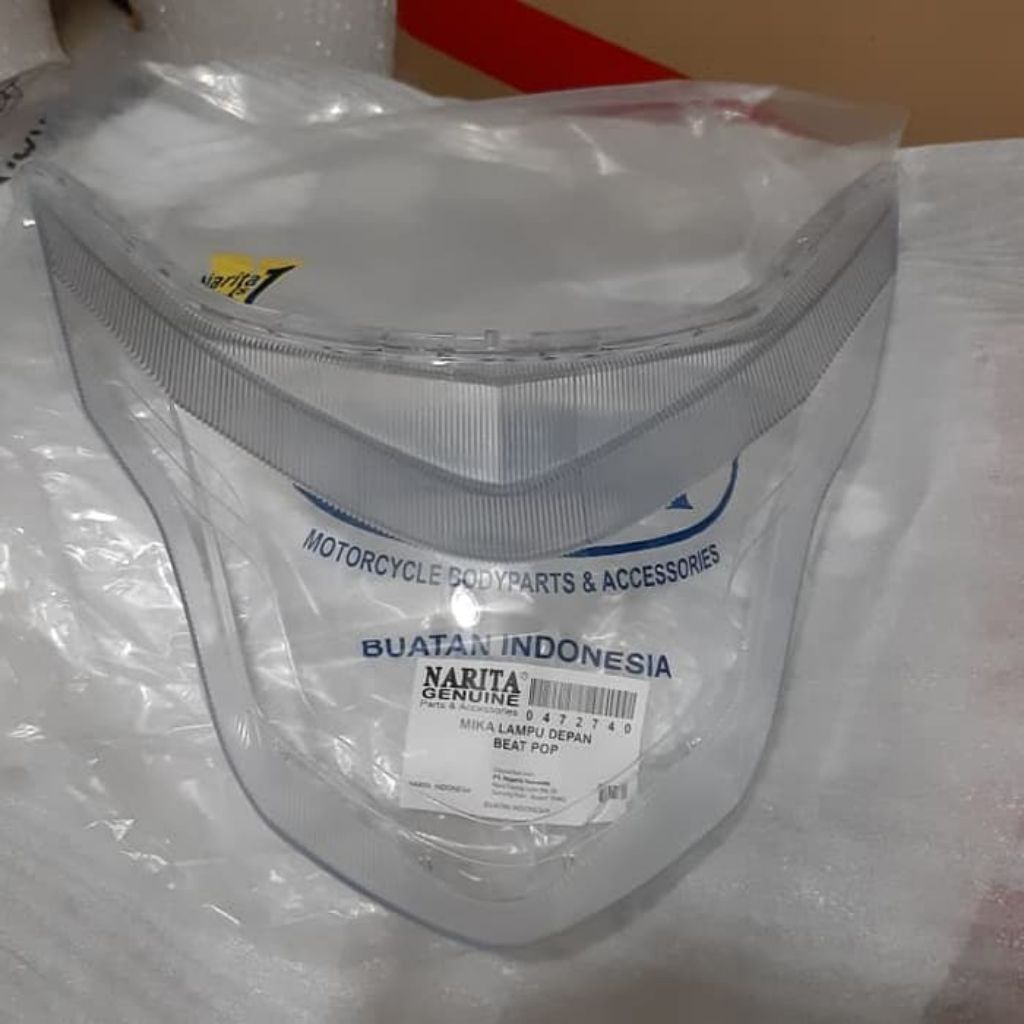 KACA LAMPU DEPAN MOTOR HONDA BEAT POP/MIKA KACA LAMPU DEPAN BEAT POP NARITA