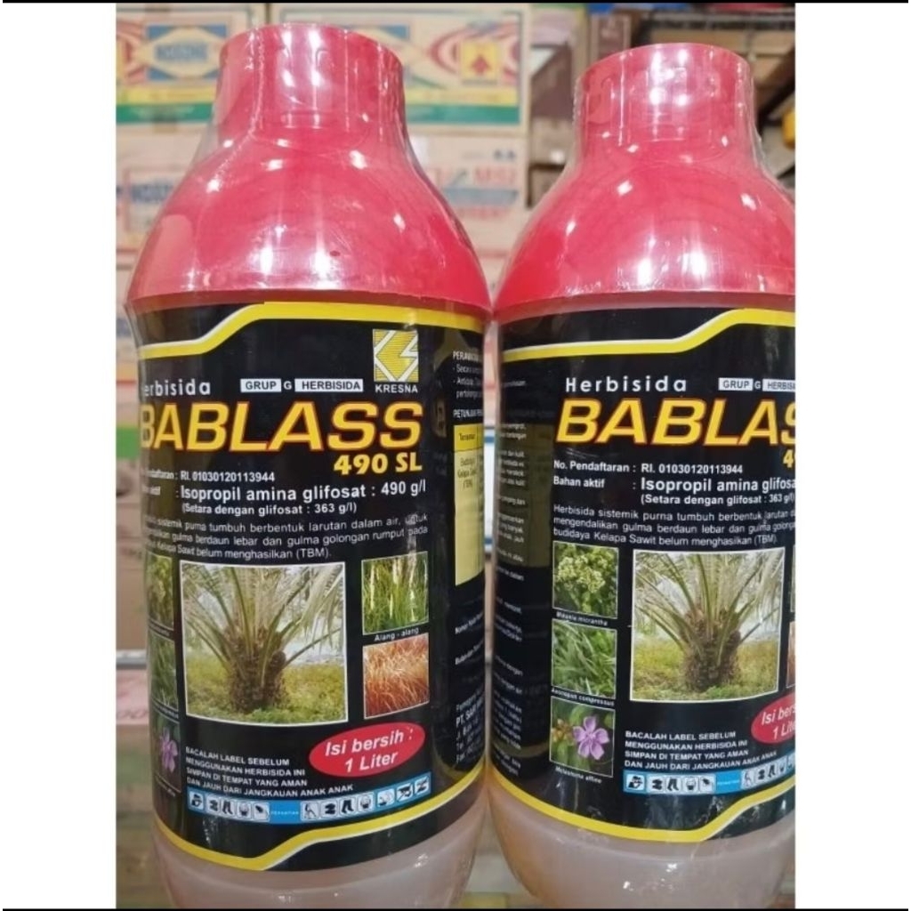 BABLAS 490SL 1 LITER HERBISIDA SISTEMIK / OBAT RUMPUT MATI SAMPAI AKAR / BABLAS 1LITER / bablass 1li