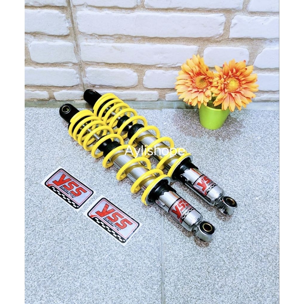 SHOCK BELAKANG NON TABUNG 280-340MM FREE STIKER YSS.340-SUPRA X 125,SUPRA LAMA, KHARISMA, REVO, REVO