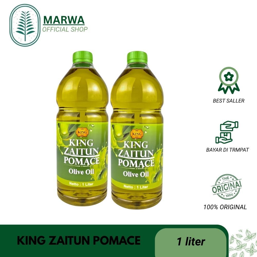 MINYAK ZAITUN EXTRA VIRGIN OLIVE OIL 1 LITER KING ZAITUN