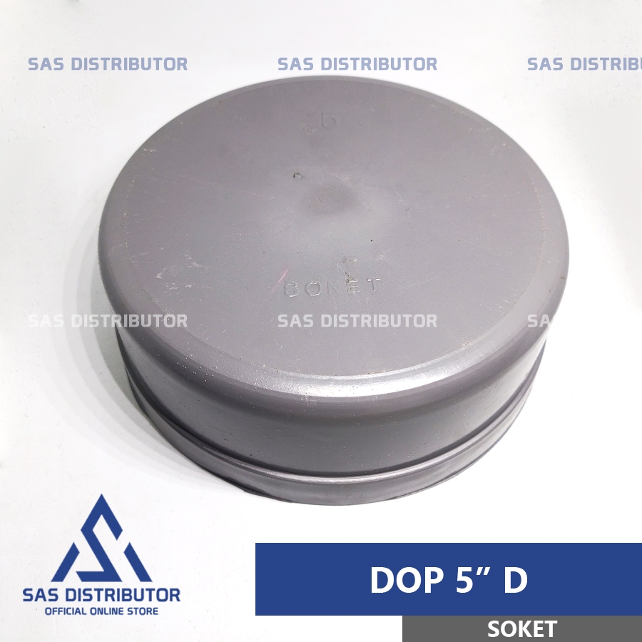 Dop 5" inch PVC Soket / Cap 5" inch D / Tutup Pipa 5" inch PVC / Dop Polos 5" D / Dop Pipa 5 inch