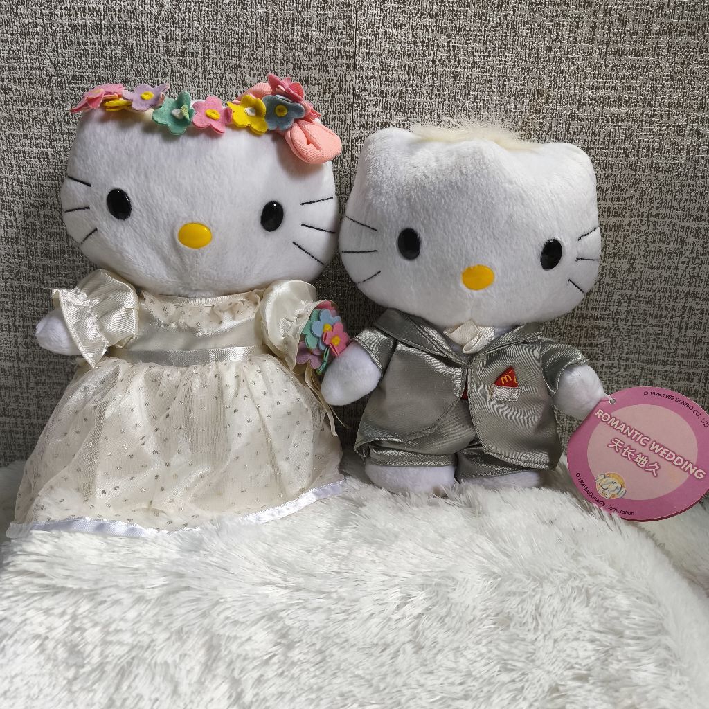 BONEKA PENGANTIN HELLO KITTY SEPASANG. BONEKA SEPASANG BONEKA HK [BACA DESKRIPSI]