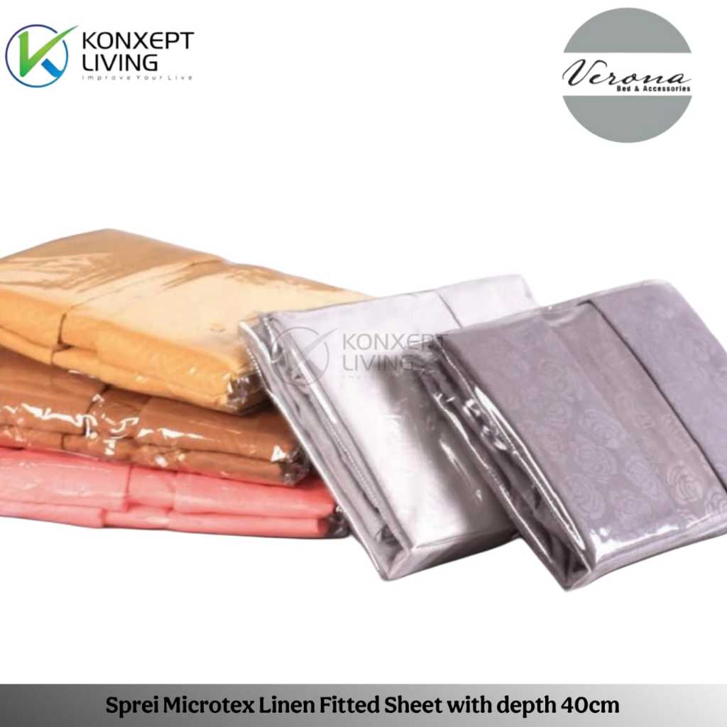 Sprei Standard Hotel - Microtex Linen Fitted Sheet Tinggi 40 CM