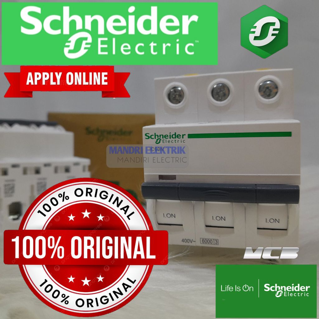 mcb Schneider 3p 10a Acti9 A9F74310 ic60N 3phase 10ampere mcb 3phase MCB original Schneider mcb 10a 