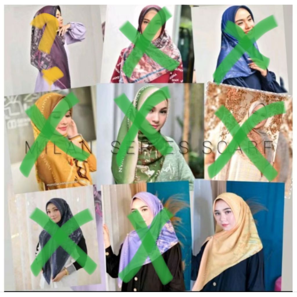 Hijab Ivan Gunawan Mandjha Scarf Milan Peach Kuning Mandjha Scarf,Ready Veronica,MIRABELLA,Elizabeth
