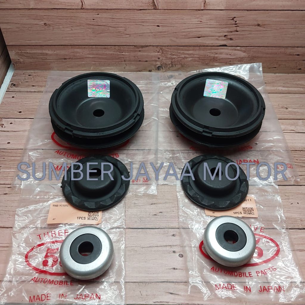 KARET SUPPORT SHOCK BREAKER SET 6PC KARET SUPPORT TATAKAN SUPPORT DAN BEARING SUPPORT NEW YARIS VIOS