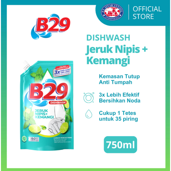 B29 Dishwash 750ml - Sabun Pencuci Piring - KEMANGI