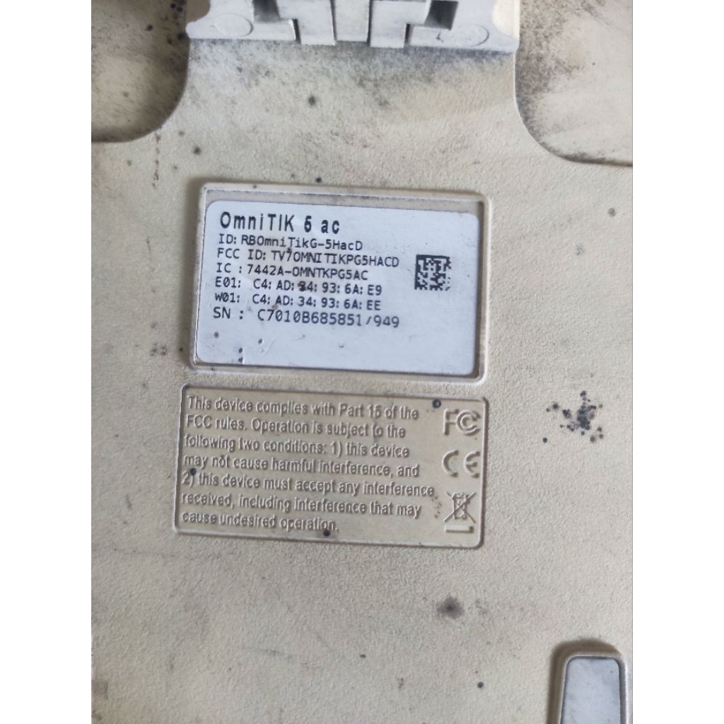 omnitik 5 ac bekas (lengkap)