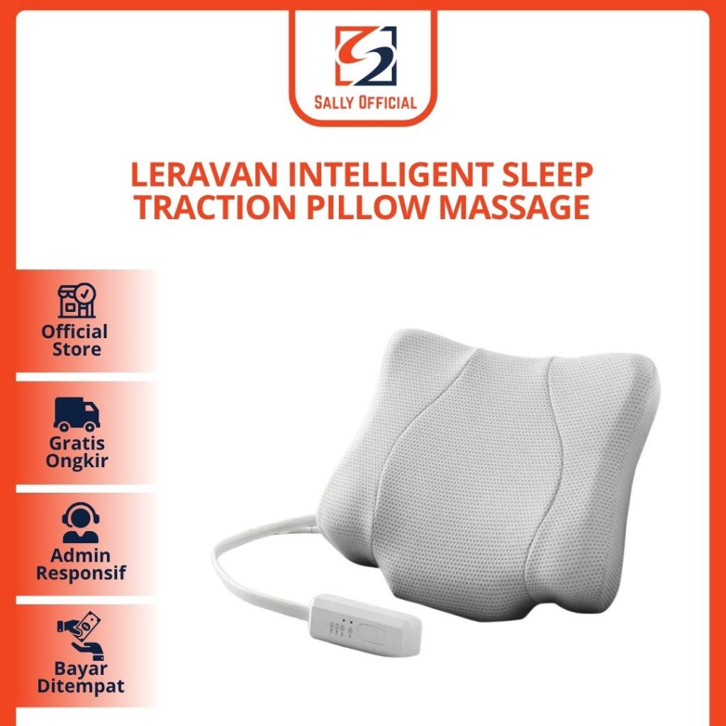 LERAVAN Sleep Traction Pillow Massage Bantal PINTAR Intelligent
