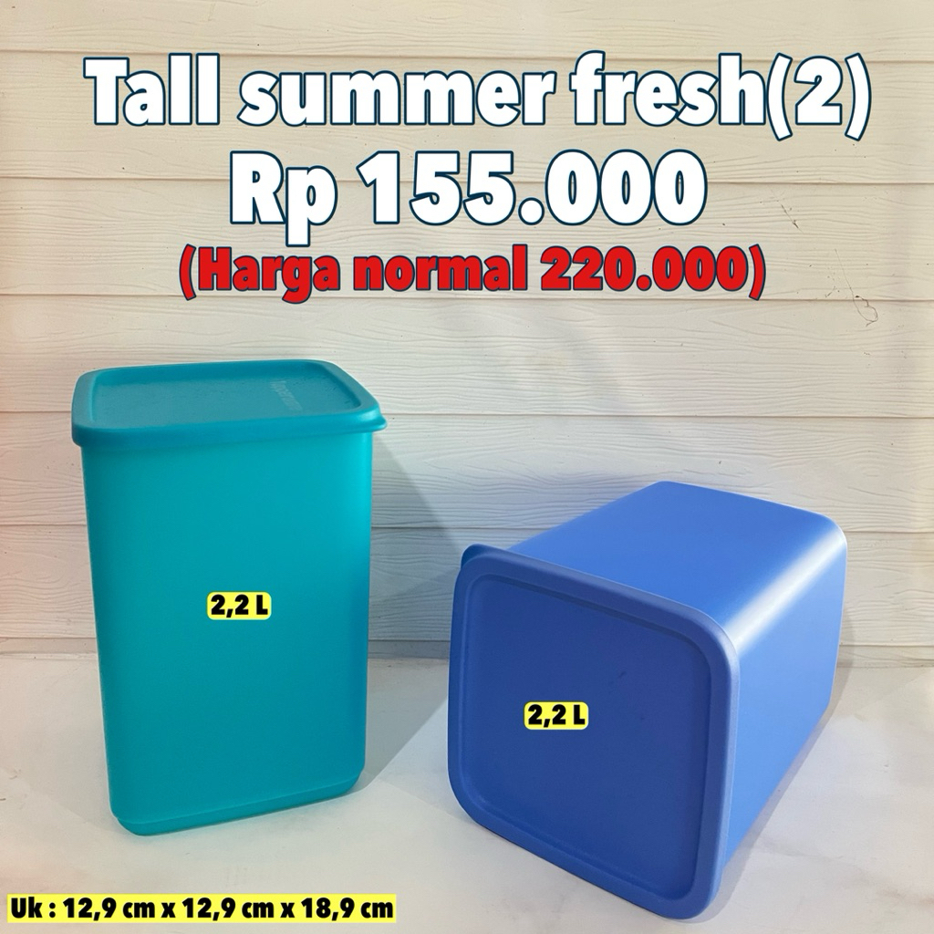 tall summer fresh toplea tupperware