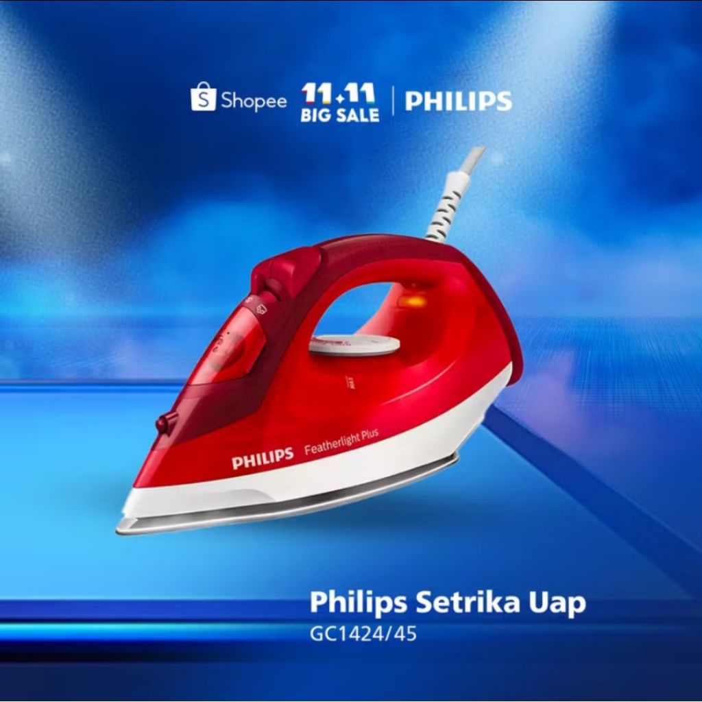 PHILIPS GC1424 SETRIKA UAP - SETRIKA PHILIPS STEAMER IRON GC 1424/45 ORIGINAL