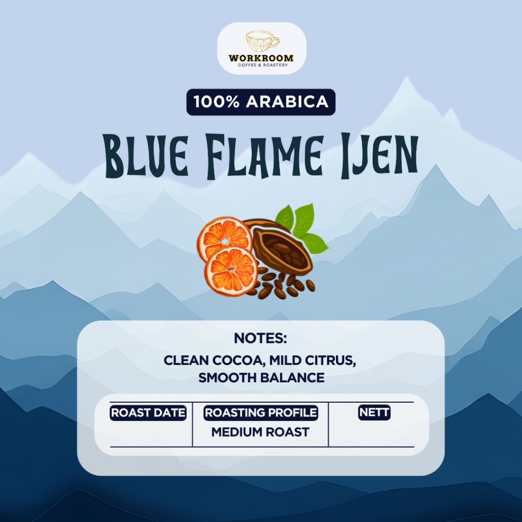 Biji Kopi Arabika Ijen Fullwash "Blue Flame Ijen"
