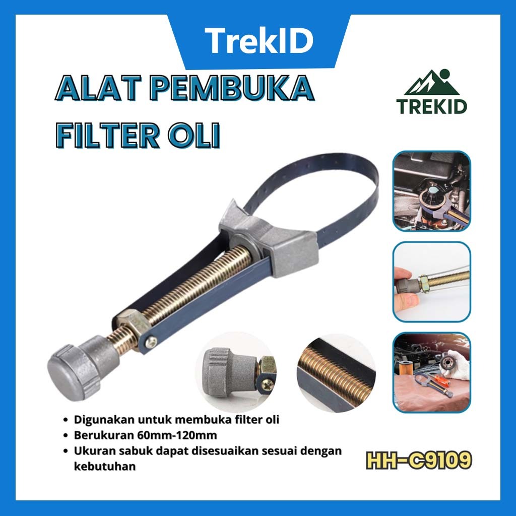 [COD] Kunci Filter Oli Mobil 60-120MM - Alat Pembuka Filter Oli JS-C9109