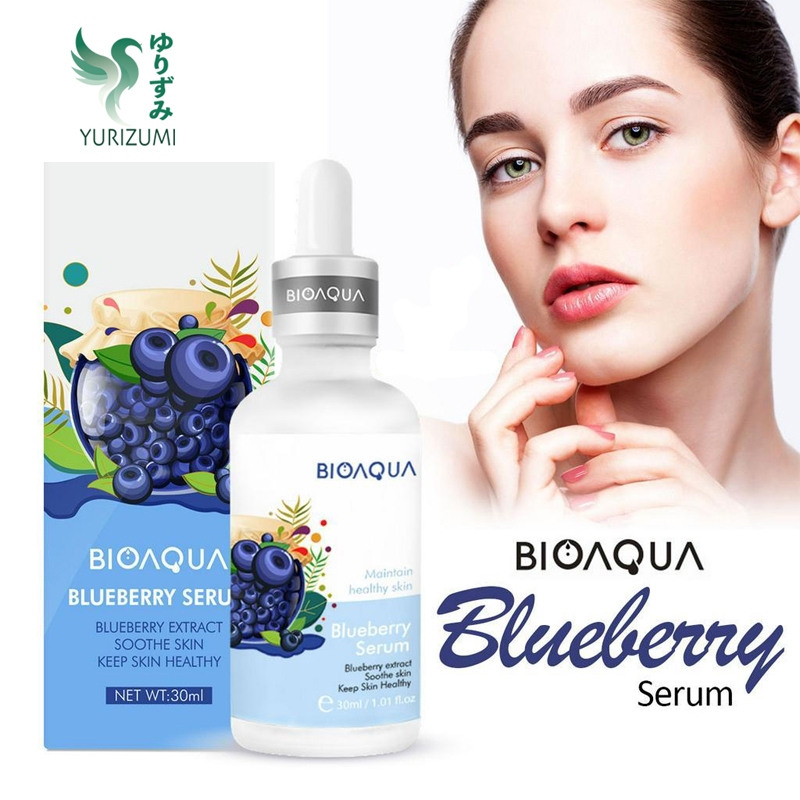Serum Wajah Bioaqua Blueberry Essence Serum Glowing Anti Penuaan Dini dan Anti Jerawat