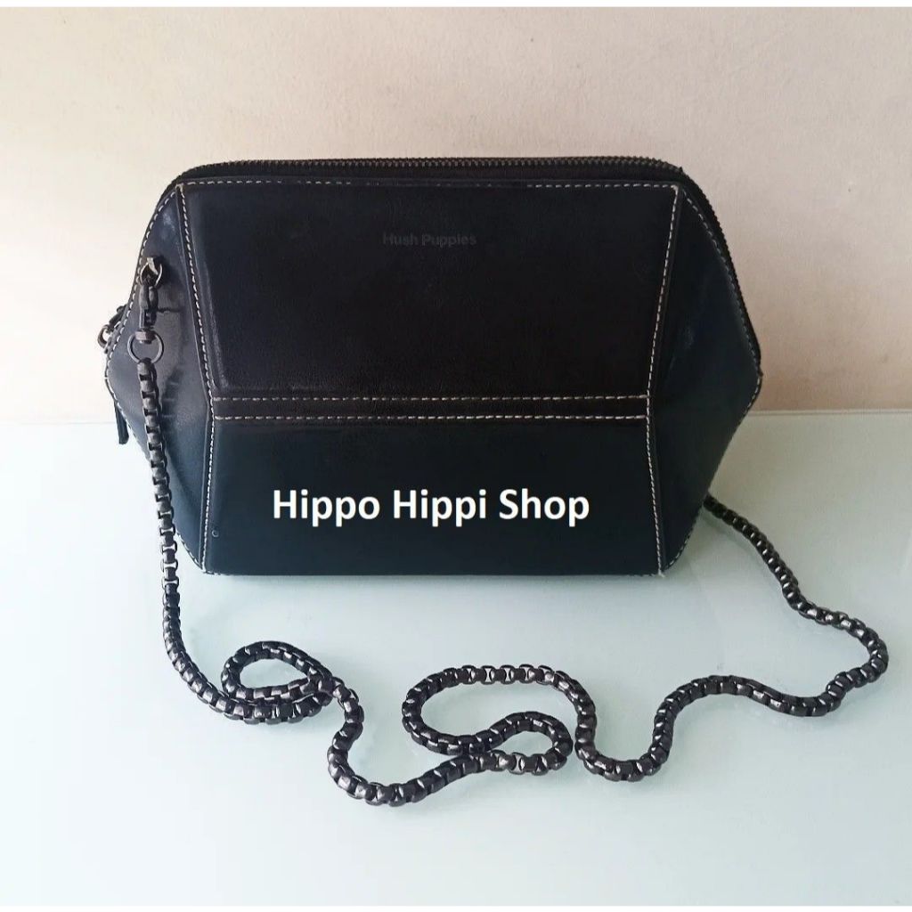 [Preloved] Tas Selempang Wanita Hush Puppies Original Hitam
