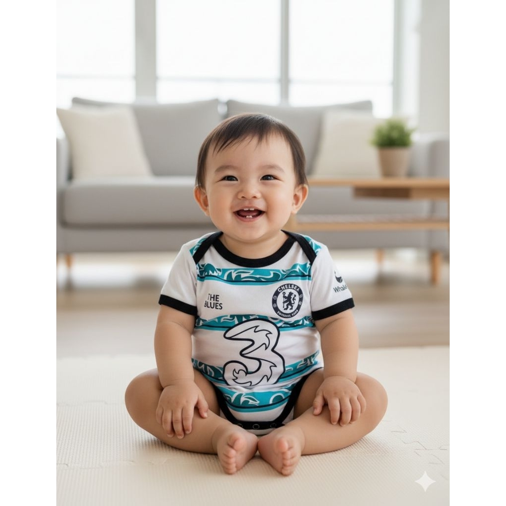 Baju bayi Chelsea away