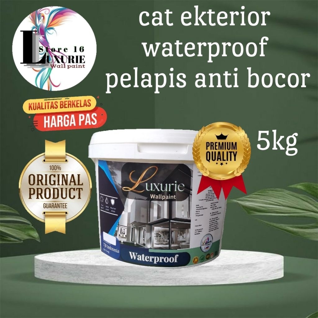 cat tembok ekterior waterproof 5kg,pelapis anti bocor jaminan kualitas
