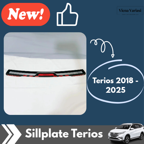 Sillplate Belakang Injakan Kaki Belakang Mobil Terios 2018 - 2025