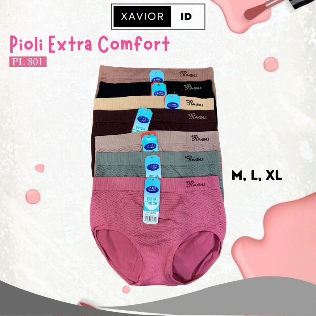 XV [1 pcs] Piaoli PL 801 / Cd Celana Dalam Wanita Dewasa Jumbo Lusinan Besar Merk Piaoli Original