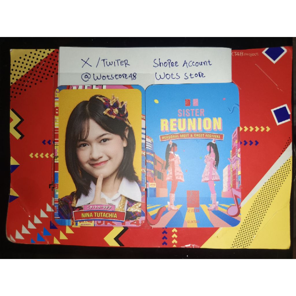NINA TATUCHIA / NACHIA JKT48 PHOTOCARD AKB48 SISTER REUNION ORI