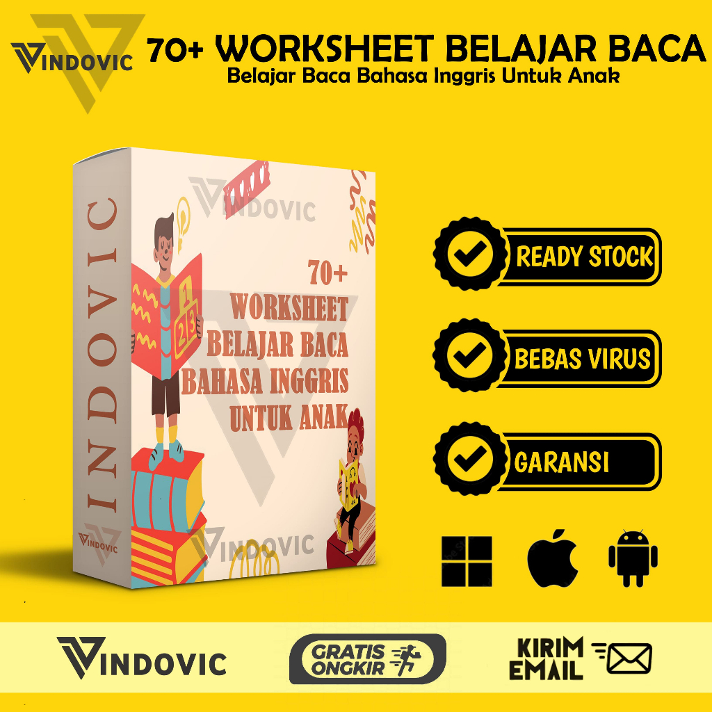 [T0687] 70+ WORKSHEET BELAJAR BACA BAHASA INGGRIS UNTUK ANAK