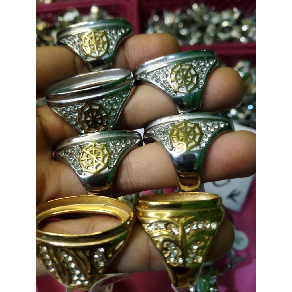 ring titanium untuk batu akik