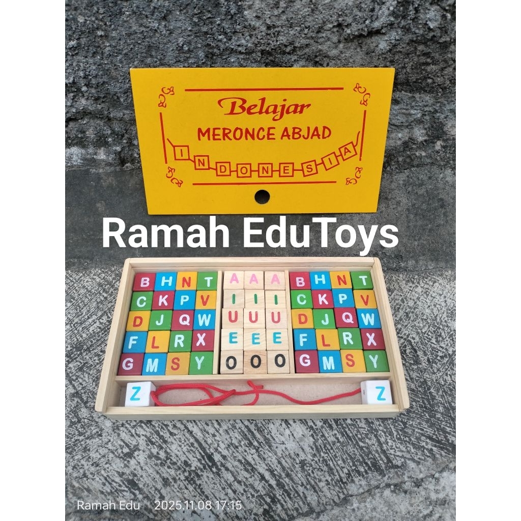 MAINAN EDUKASI MERONCE HURUF / BELAJAR MERONCE ABJAD