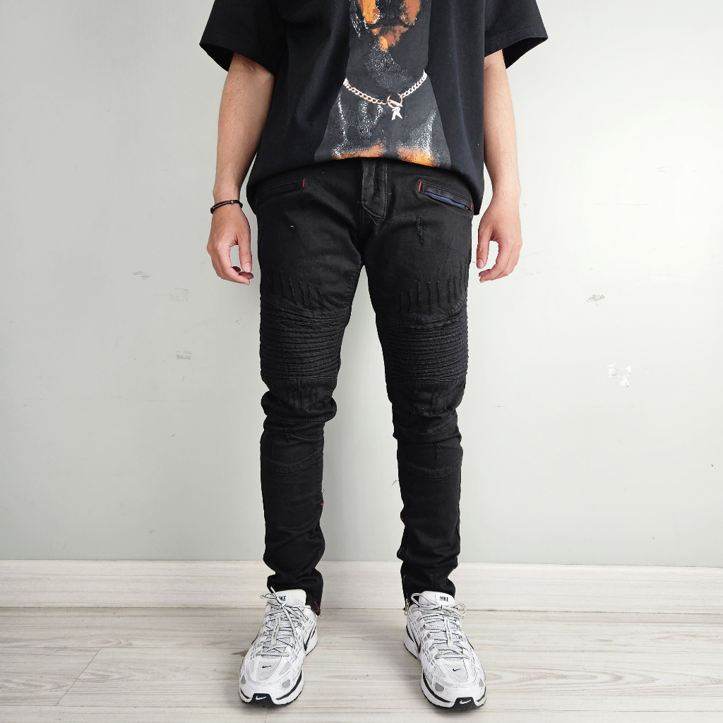 Denim It Up Ham Jeansku Biker Smoke Black 100% Authentic