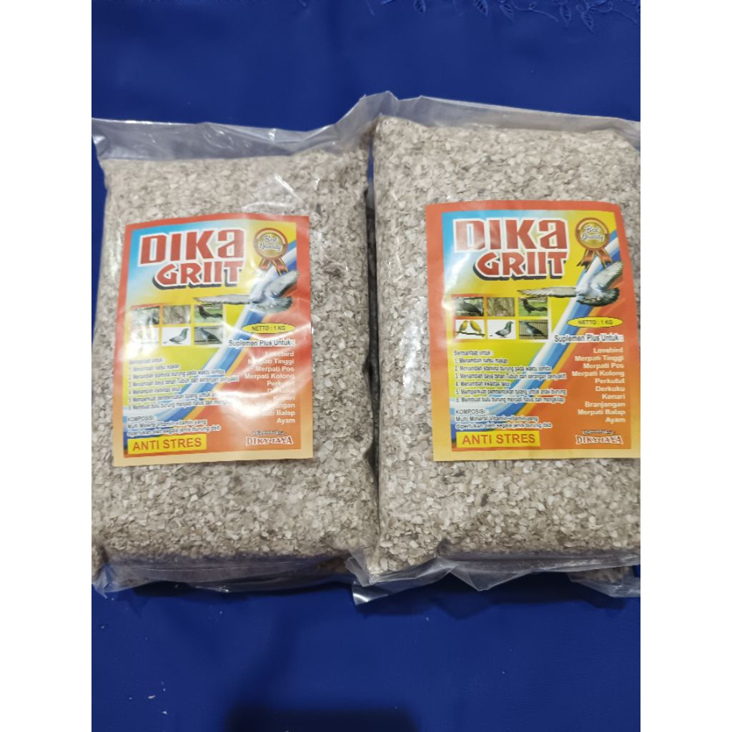 Griit  untuk merpati dari kulit kerang