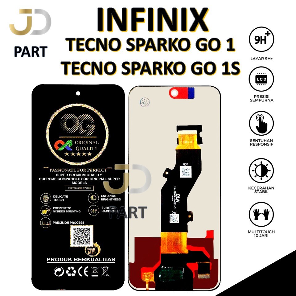 LCD TOUCHSCREEN INFINIX TECNO SPARKO GO 1 / TECNO SPARKO GO 1S ORIGINAL 100% FULLSET