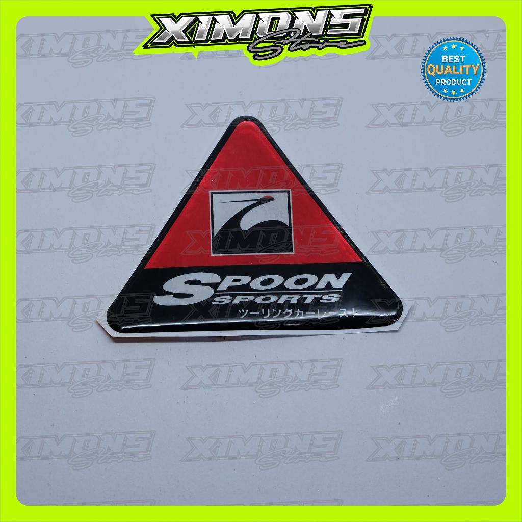 Emblem timbul honda spoon sport / emblem spoon honda / emblem warning honda spoon