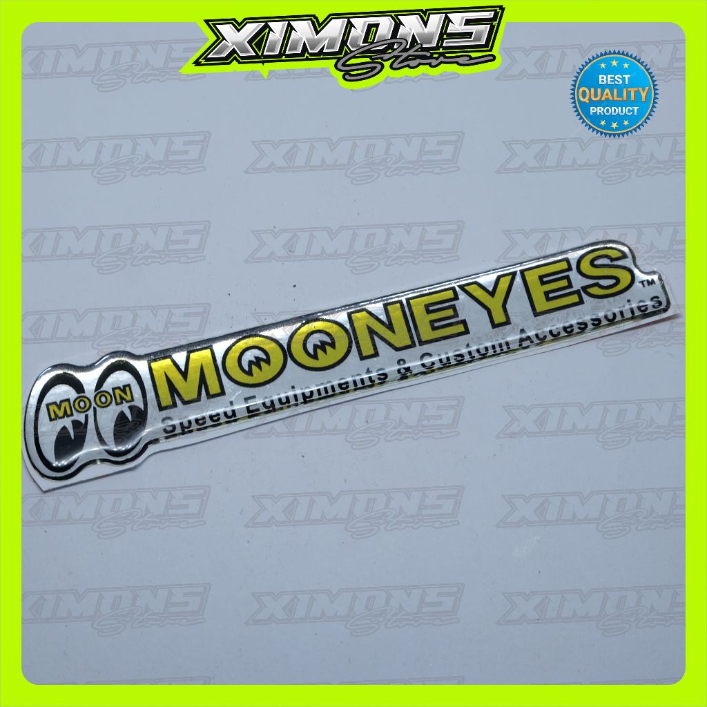 Emblem timbul mooneyes / stiker mooneyes