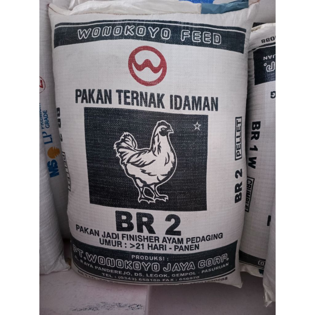 ( 50 Kg ) BR 1 *, BR 1 W & BR 2. Pakan Ayam Buras.