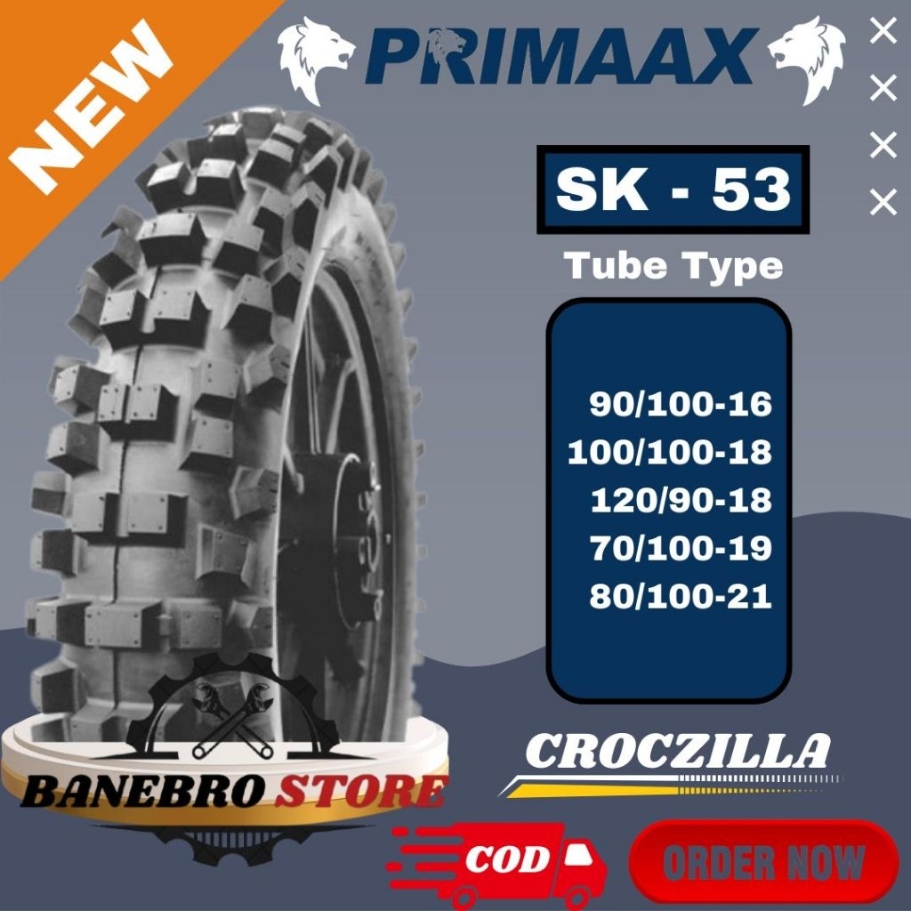 BAN PRIMAAX SK-53 RING 16 18 19 21 TUBE TYPE/NON TUBELESS/BAN TRAIL/BAN CROSS