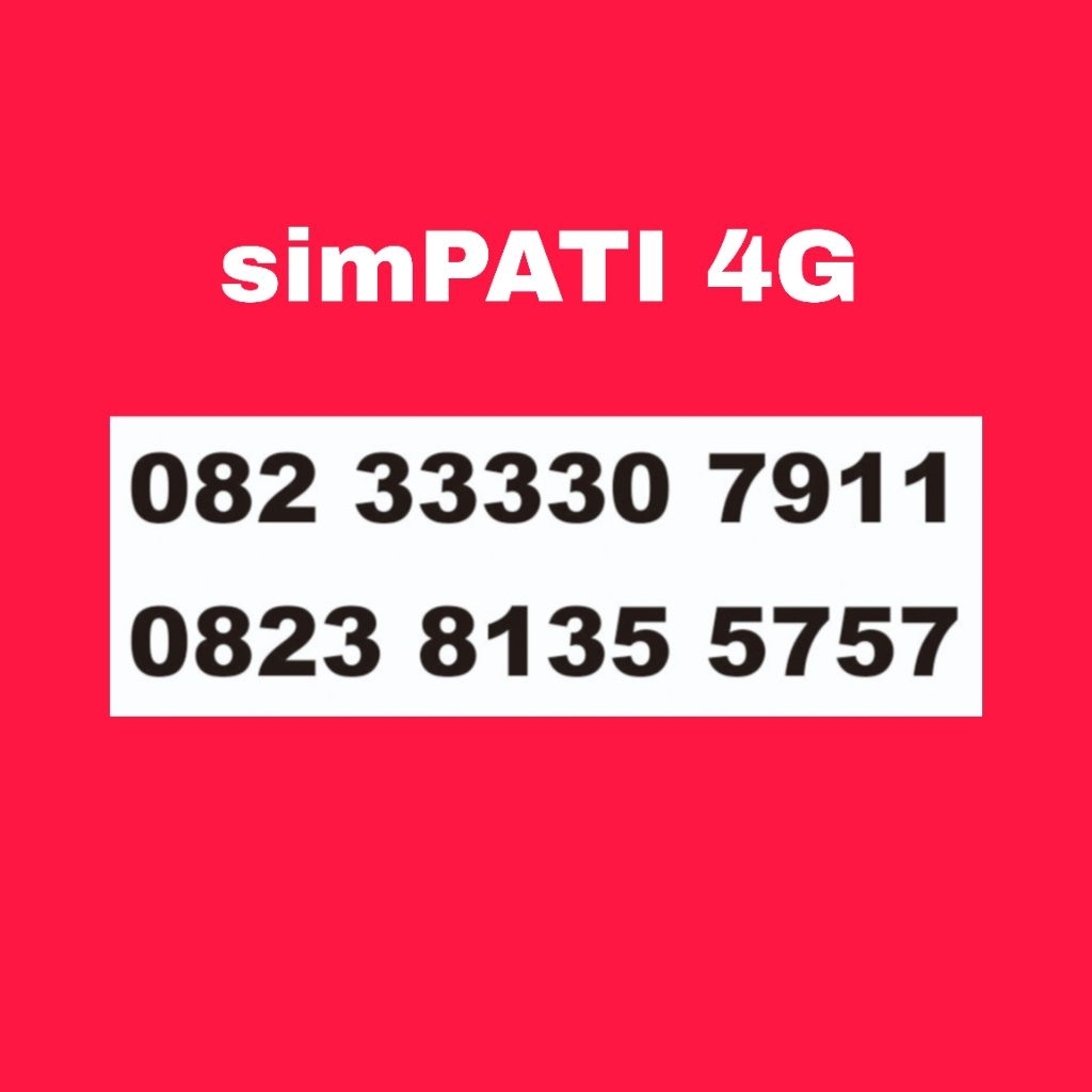 NOMOR CANTIK SIMPATI MAJU MAJU 5757