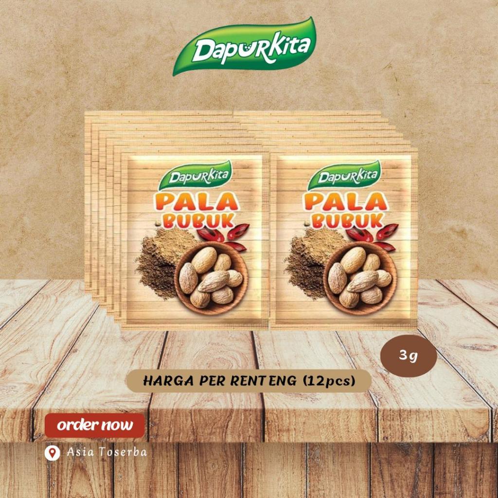 Pala Bubuk Dapur Kita 2g Renteng (12 Sachet)/Bumbu Dapur/Pala