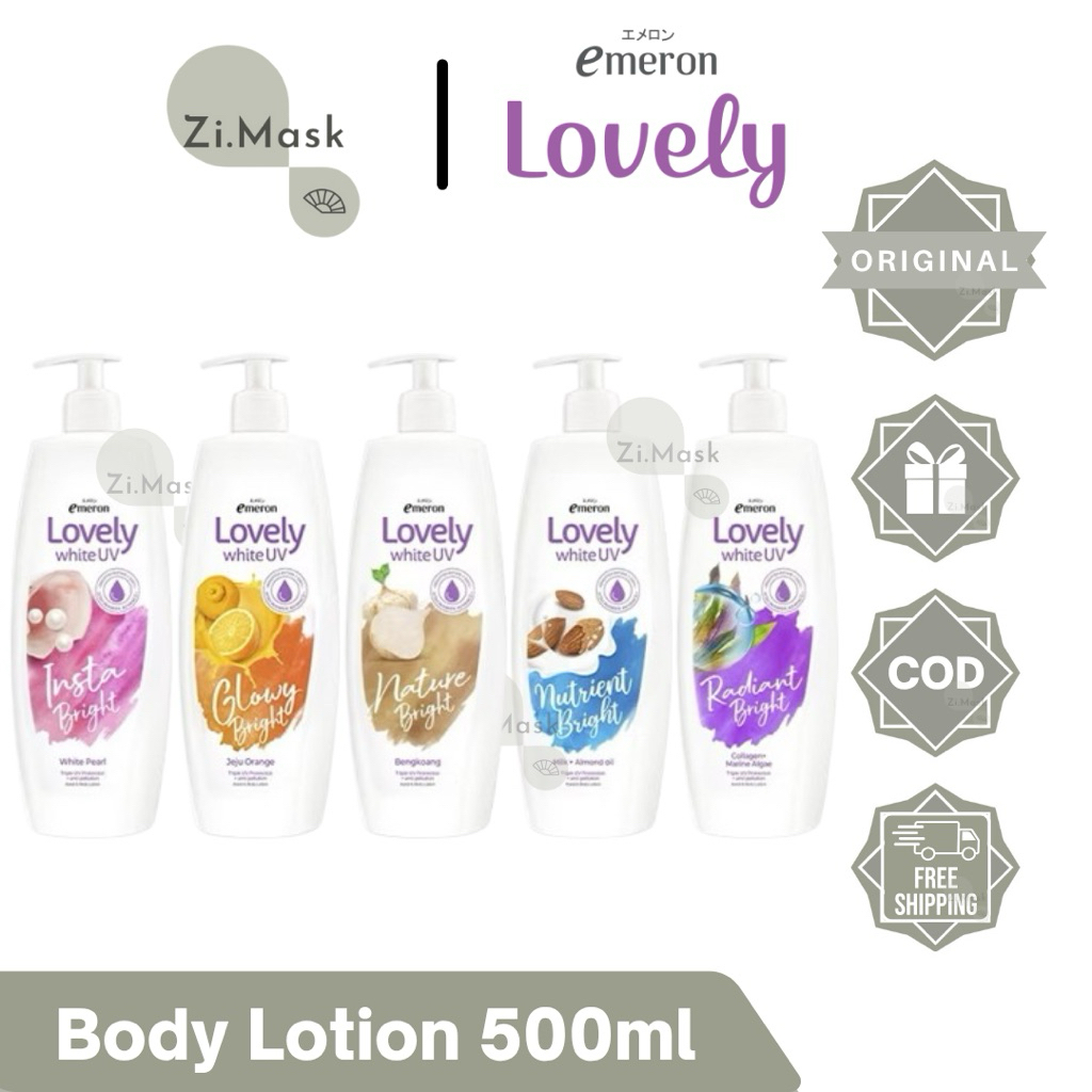 EMERON LOVELY White Hand & Body Lotion UV Insta Bright | Glowy Bright | Nature Bright | Nutrient Bri