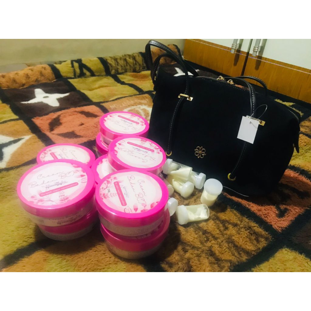 Hb BCI BPOM 10 pot fre bibit pemutih 10 & Fre tas cantik