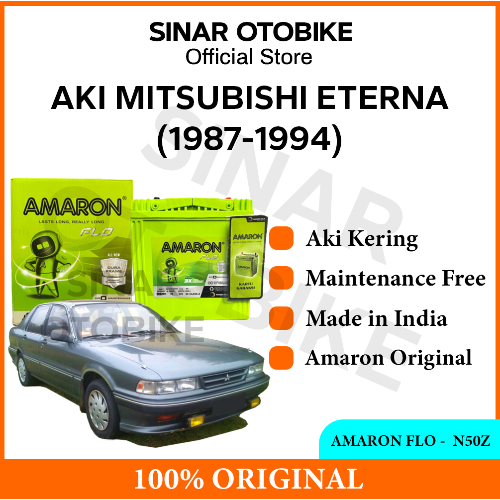AKI MITSUBISHI ETERNA AMARON FLO HILIFE MF KERING NS70 65AH