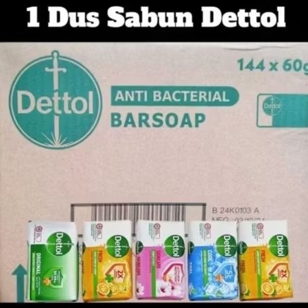 (LANGSUNG KIRIM) 1DUS SABUN DETTOL 144BATANG DAN ANEKA SABUN LAINNYA