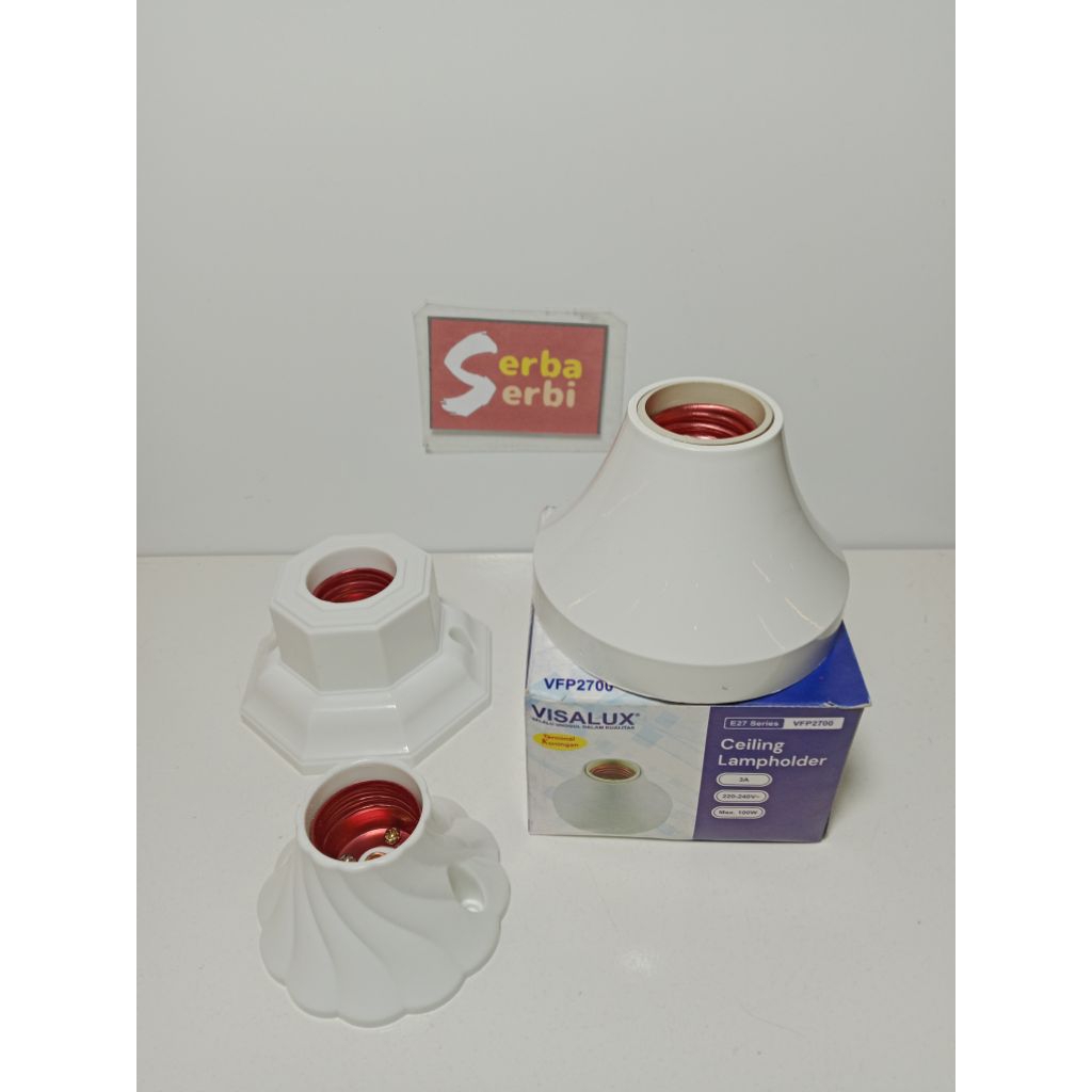 (FITTING LAMPU PLAFON) Fitting atap e27 ceiling lamp holder dekorasi