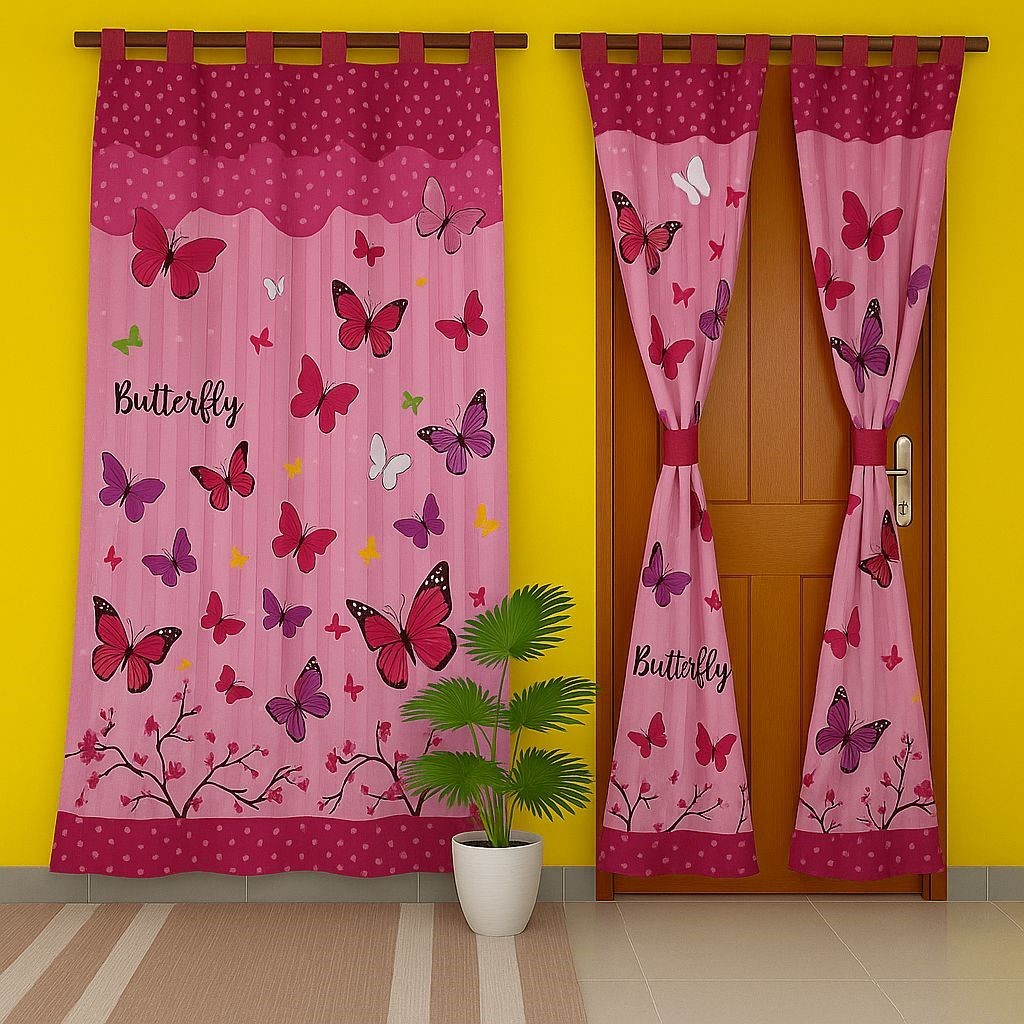 Gorden Pintu Karakter Murah Hordeng Pintu Tali Motif Shaby Gorden Pintu Tali Karakter / Terlaris