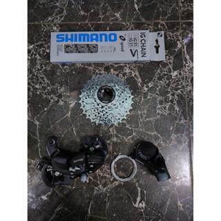 Groupset Shimano 7 Speed Cassete slop slup Shimano TX35 TY300 Federal MTB Seli RoadBike Minion