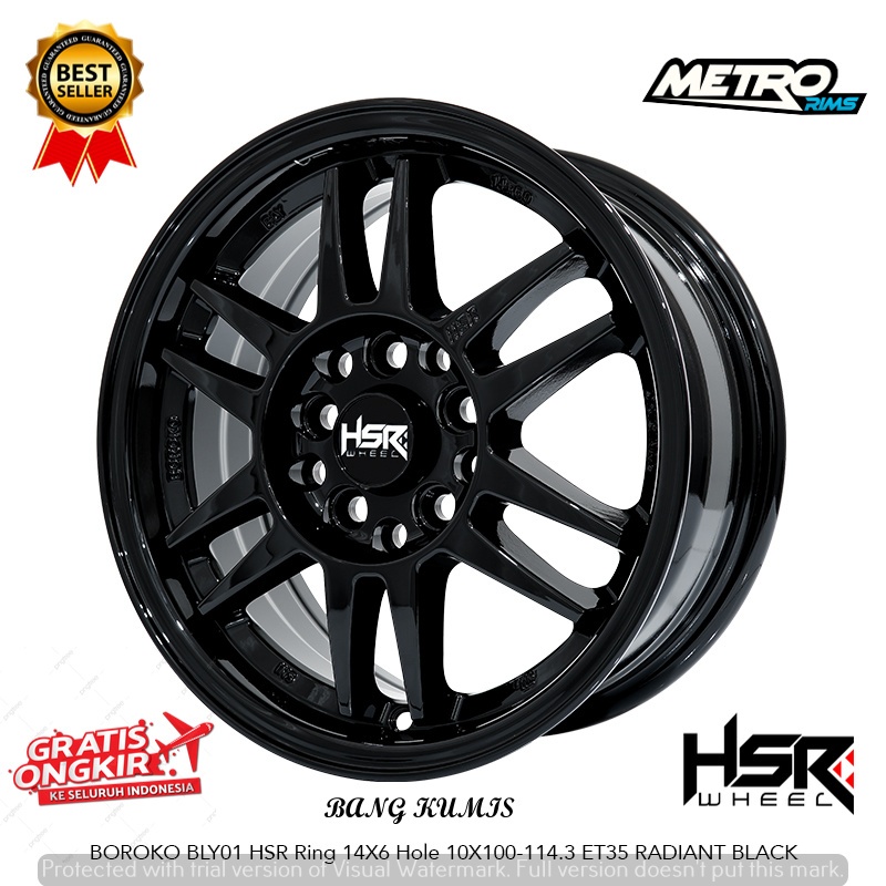 VELG RACING HSR JDM RING 14 UNTUK MOBIL L300 CARYY TAYO ALTIS NEW LUXIO TARUNA-METRO RIMS