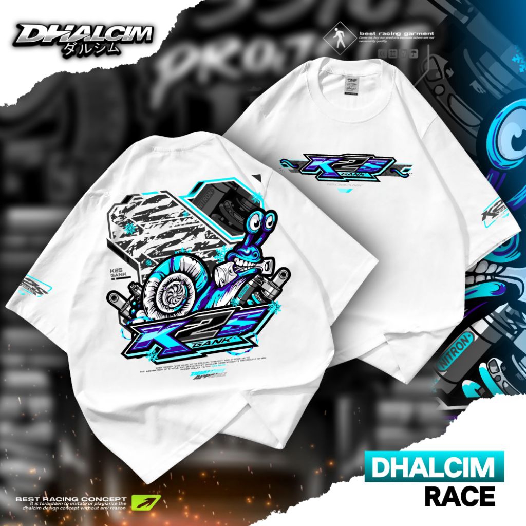 KAOS DISTRO K2S GANK VARIO 160 PUTIH FUL COTTON 24S, KAOS DISTRO K2S GANK, KAOS K2S VARIO 160, KAOS 