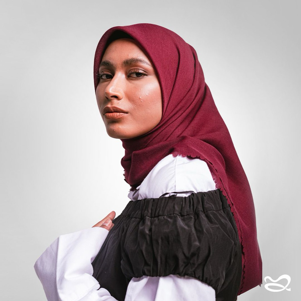 Hijab Voal Premium | Segi Empat 120 x 120 cm | Maroon