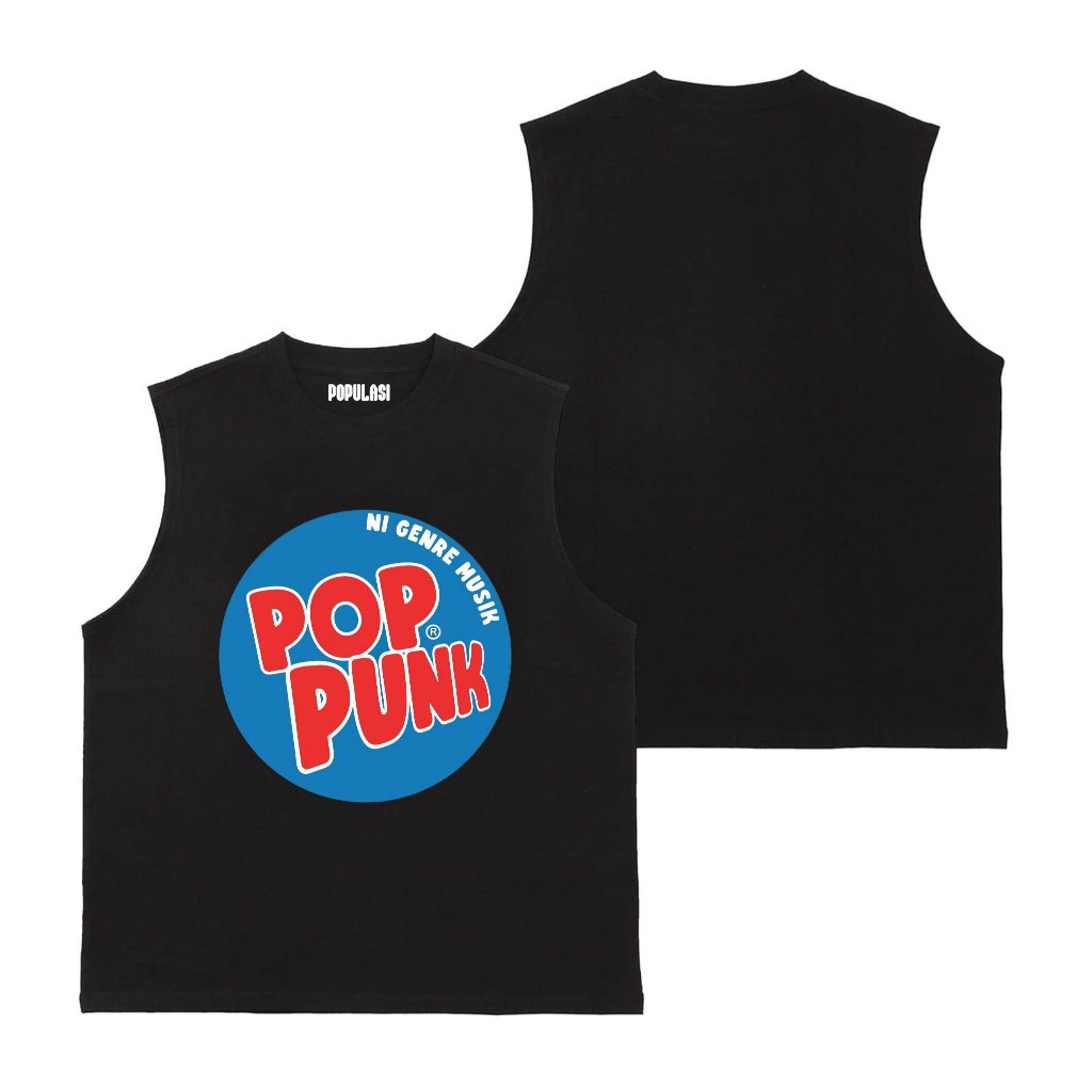 Populasi Singlet Lekbong Pop Punk Bulat  | Tanktop Unisex Lekbong