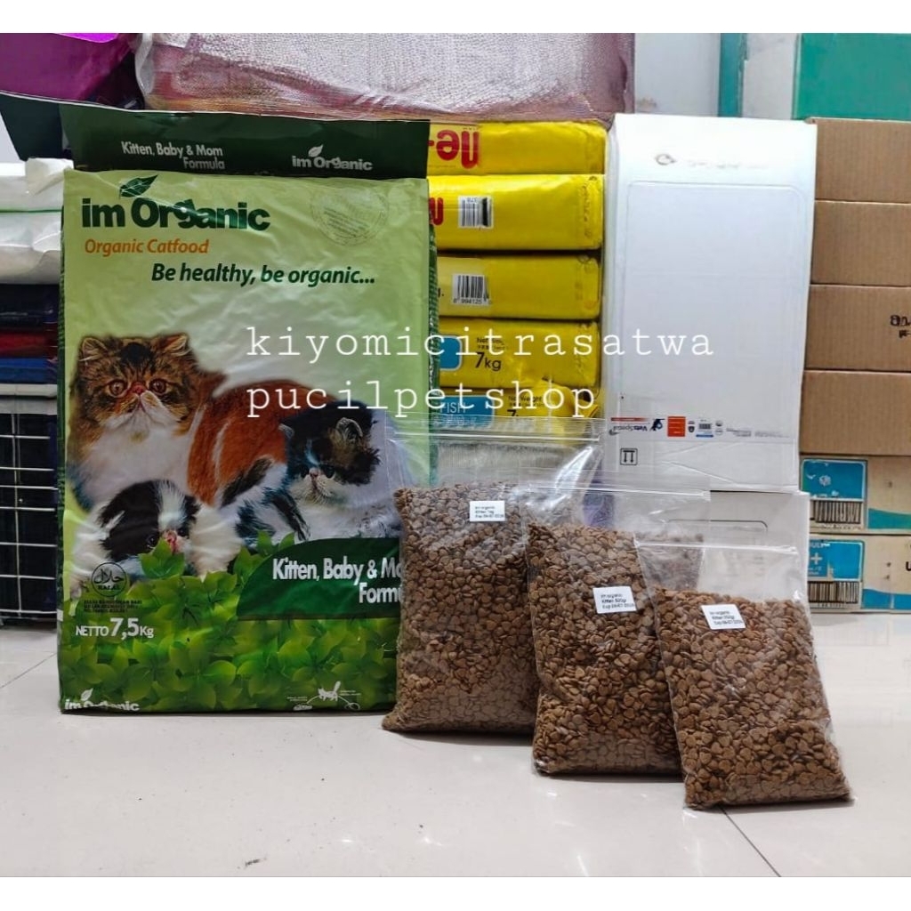 Im Organic Kitten Baby Mom 1kg Makanan Anak Kucing Imo KBM Imo Kitten Catfood