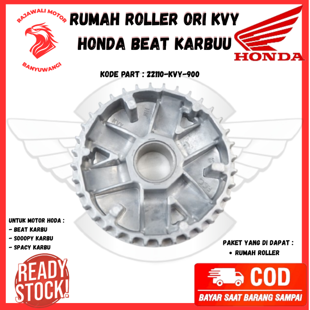 Rumah Roller Beat Karbu ori - Tutup Rumah Roller Only Motor Scoopy Karbu Spacy Karbu - KVY