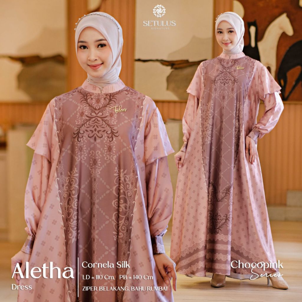[NEW] GAMIS DRESS ALETHA BY TULUS SIGNATURE // FASHION MUSLIM KEKINIAN // GEA BY NADHIFA